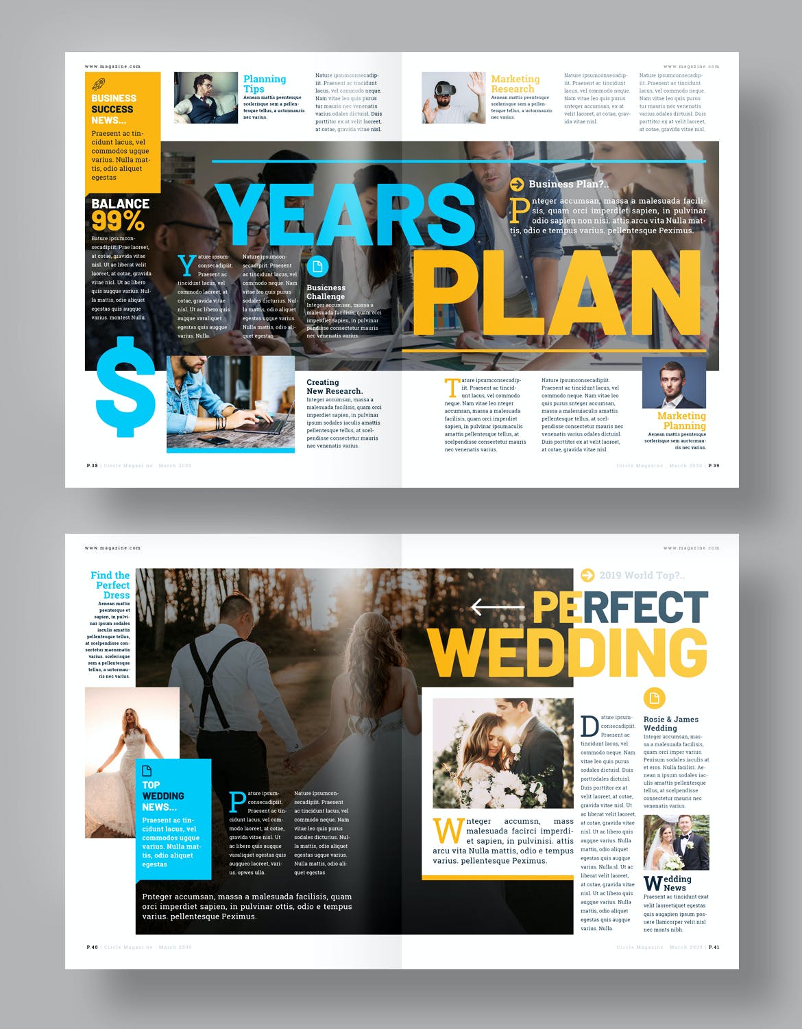 Fashion Clean Magazine Template InDesign