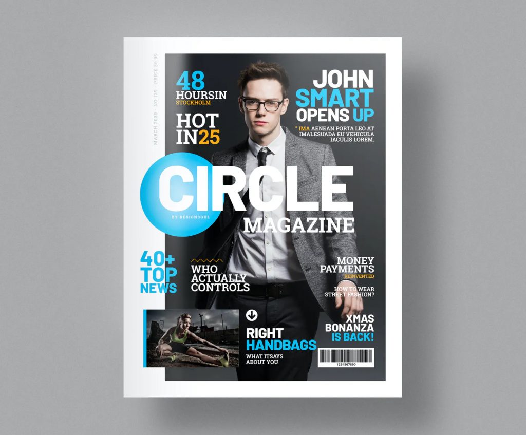 Modern Magazine Template Indesign Ksioks