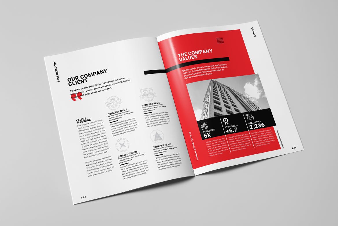Annual Report Brochure InDesign