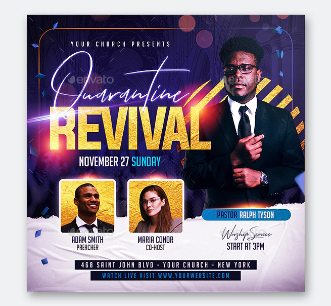 free church flyer templates download