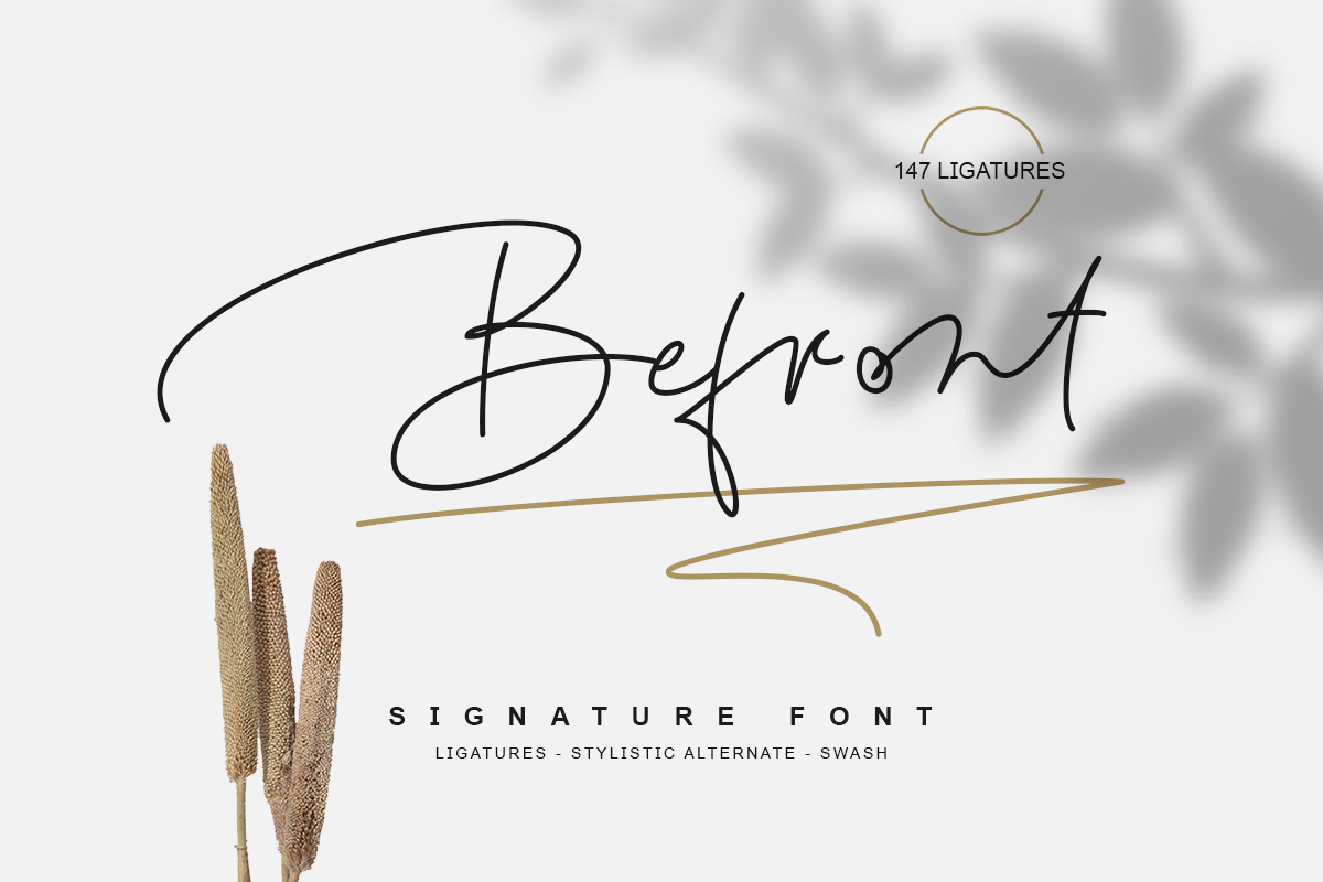 Befront Signature Font