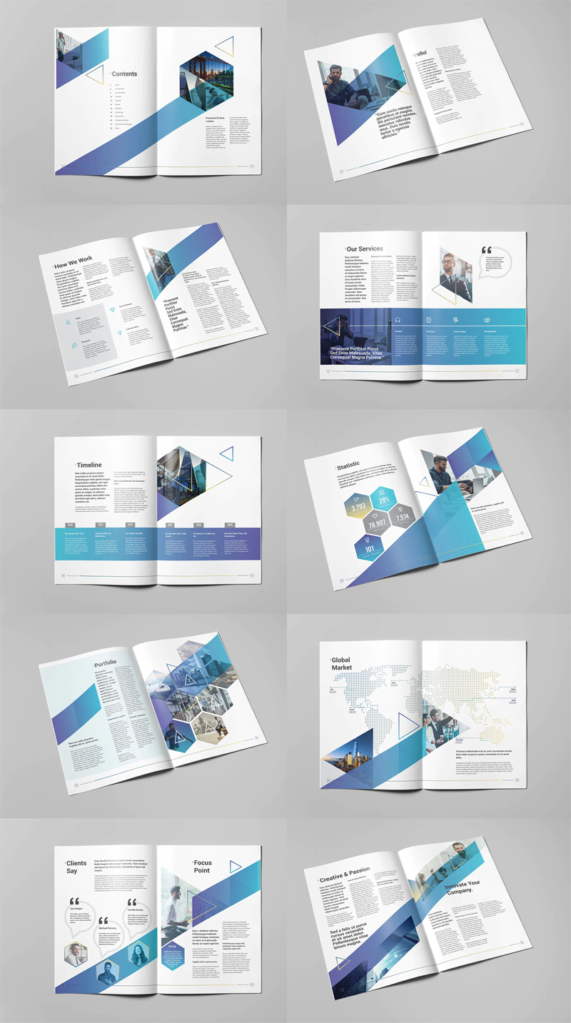 Creative Annual Report Brochure Design