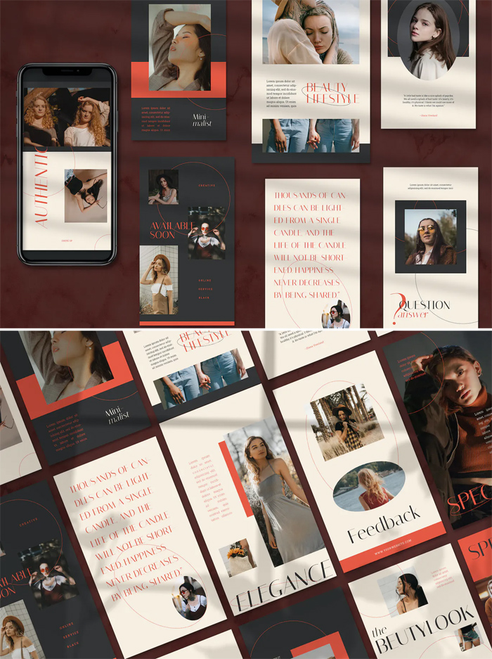 PSD Fashion Instagram Stories Template