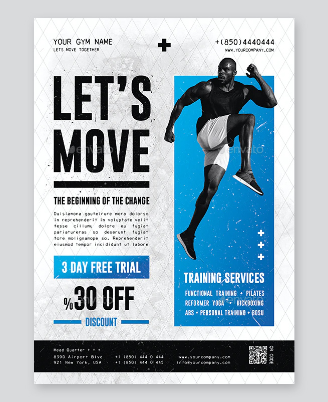 Fitness Flyer Templates For Gyms & Personal Trainers