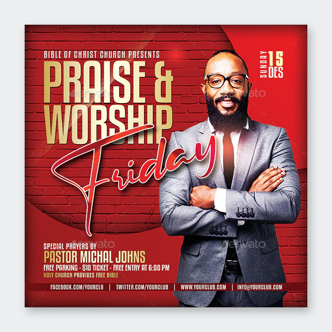 Praise and Worship Flyer