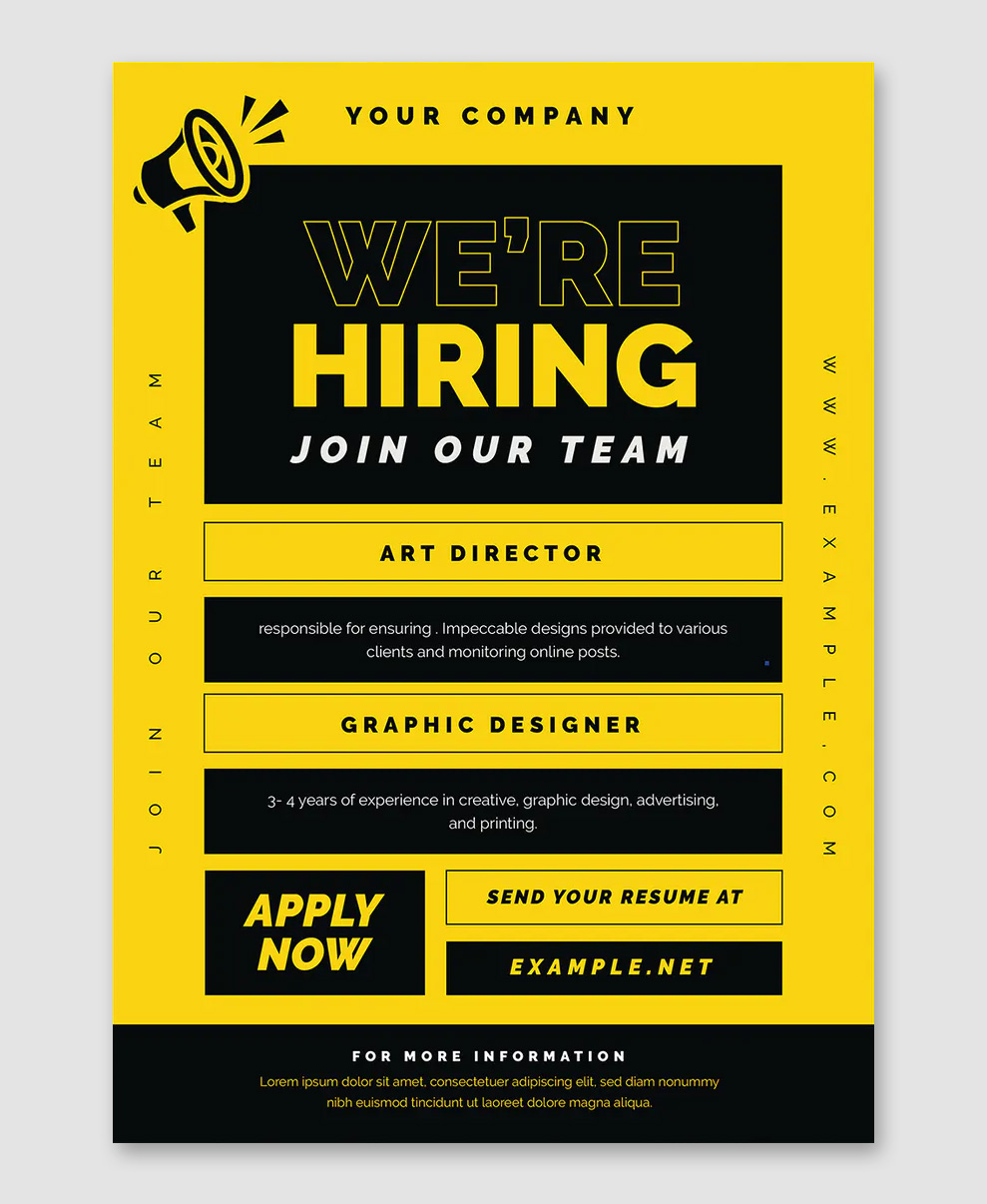 We Are Hiring Flyer