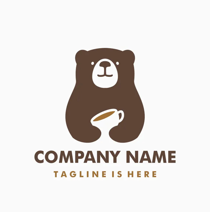 Bear Coffee Logo Template