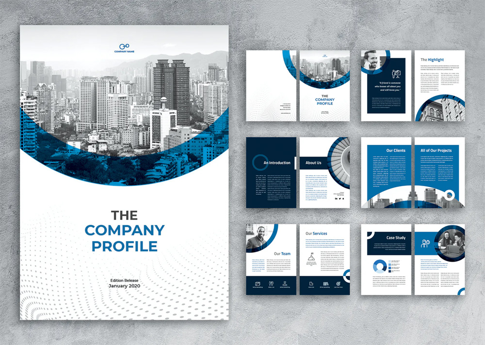 Clean Company Profile Design