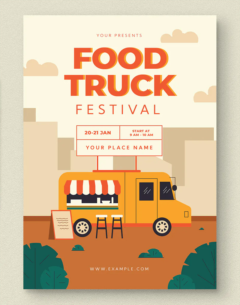 Food Truck Flyer Design