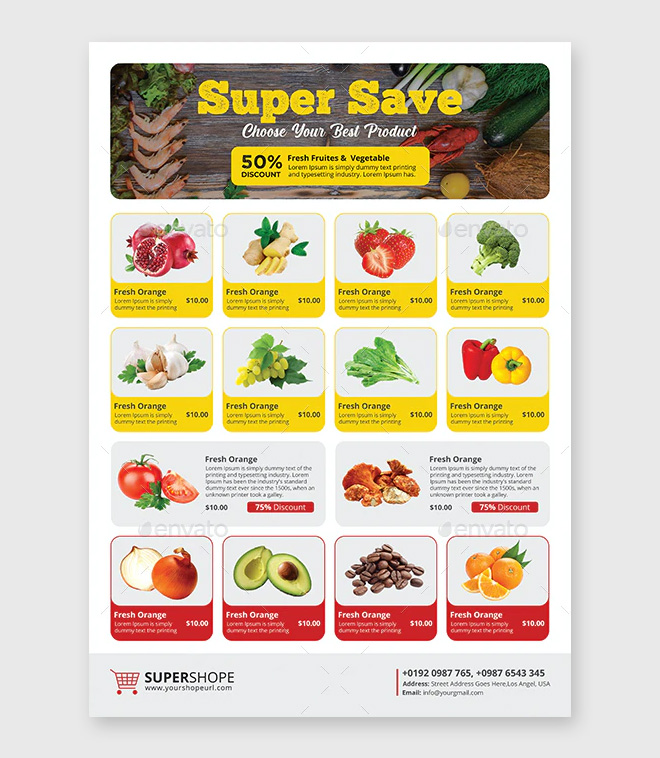 Supermarket Flyer Design