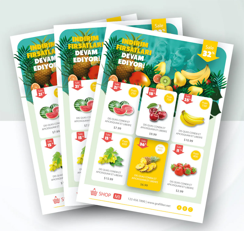 Supermarket Products Flyer