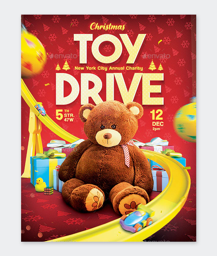 Toy Drive Flyer Design