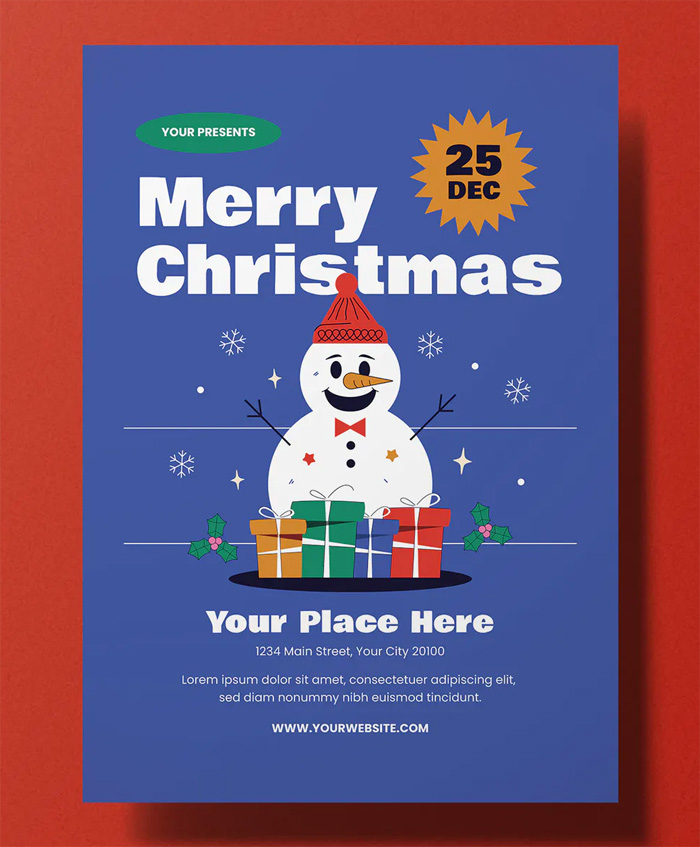 Clean Christmas Flyer Design