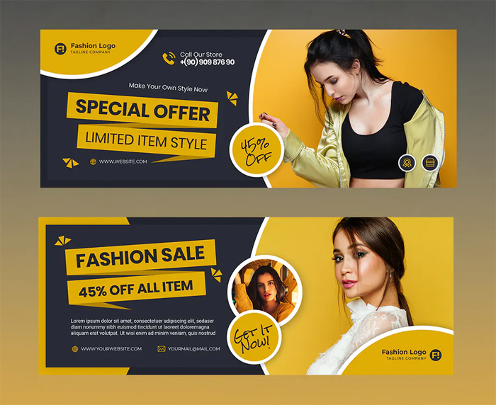 Fashion Sale Facebook Covers Template