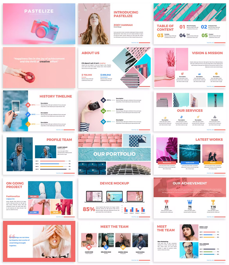 Pastel Business Powerpoint Template