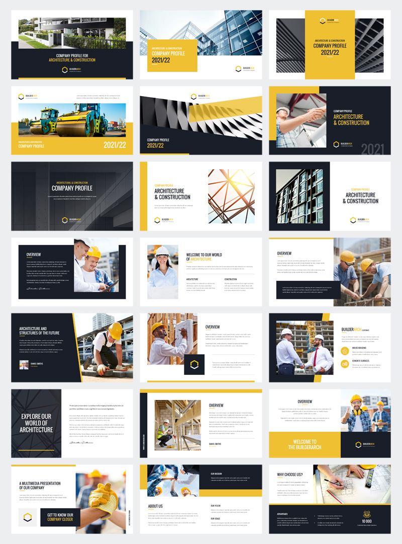 Construction Company Profile PPT Template