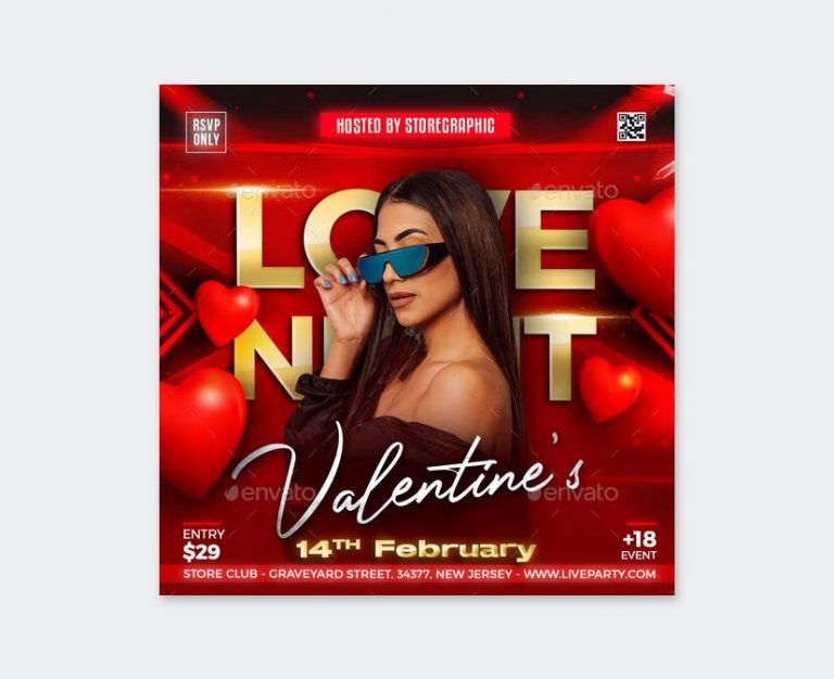 15 Awesome Valentines Day Flyer Templates Psd Ksioks