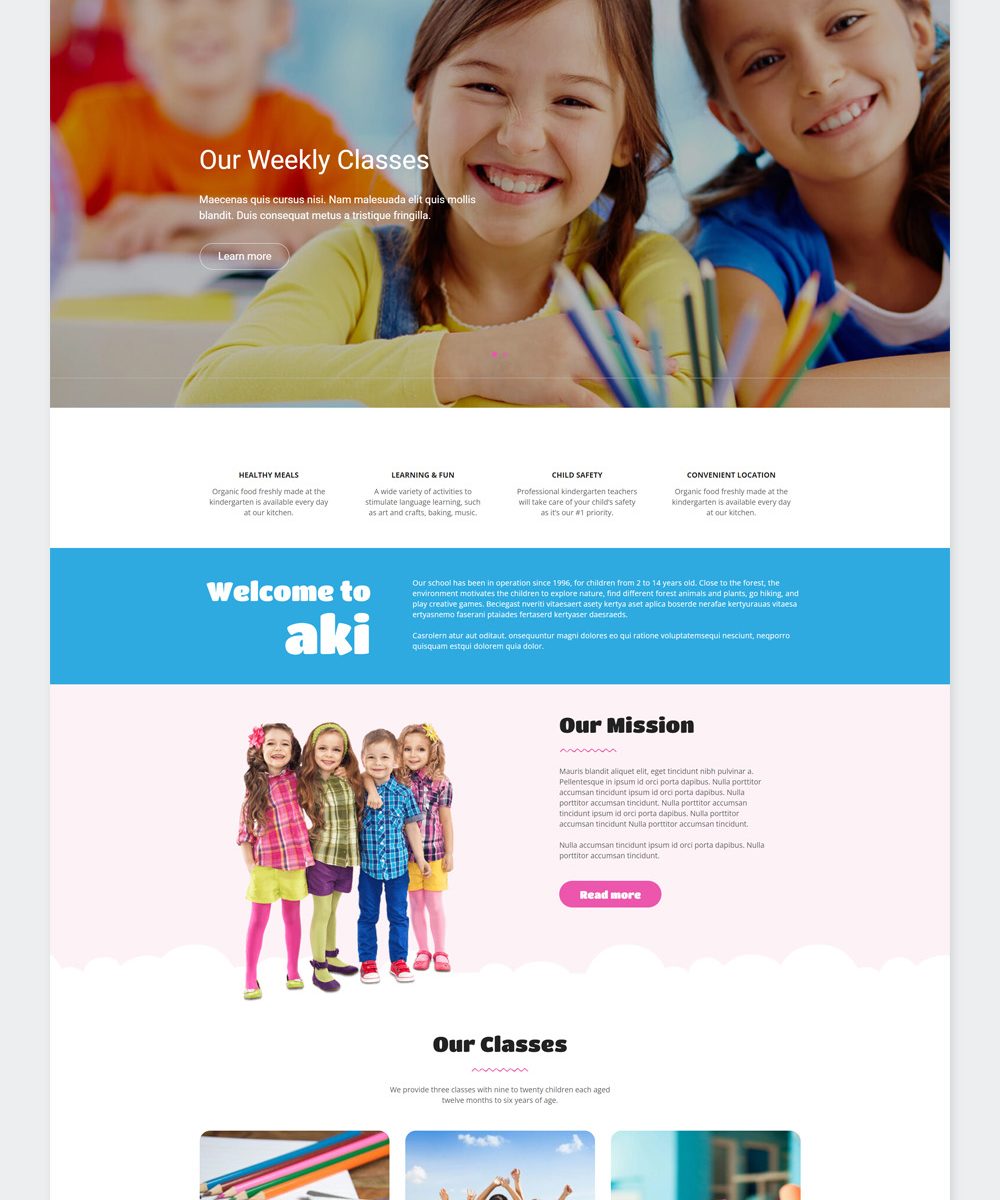Multipurpose Kids WordPress Theme
