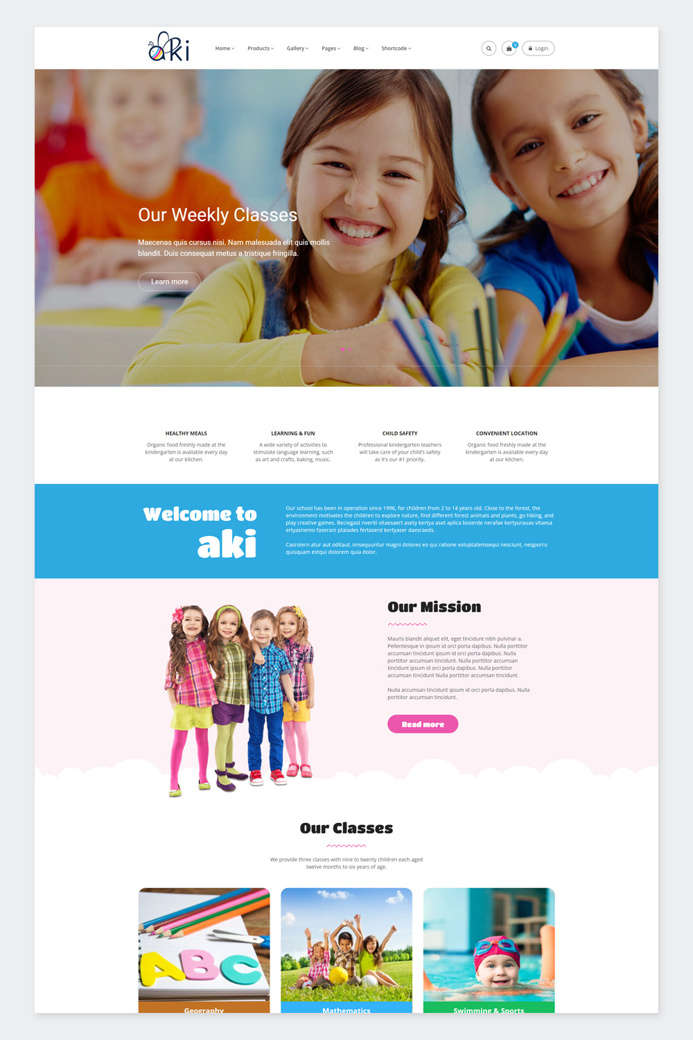 Multipurpose Kids WordPress Theme