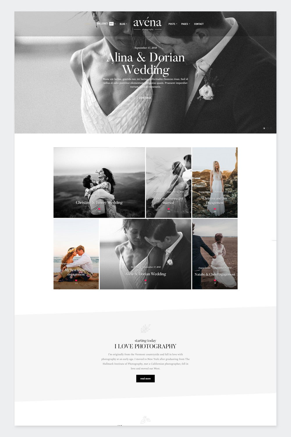 Modern Photography WordPress for Professionals
