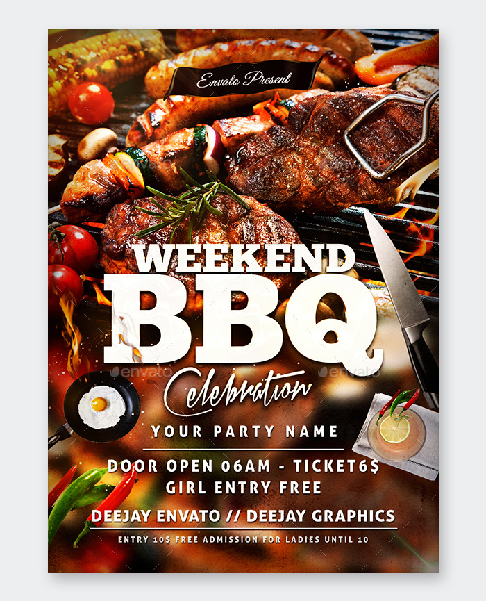 Weekend BBQ Flyer Design