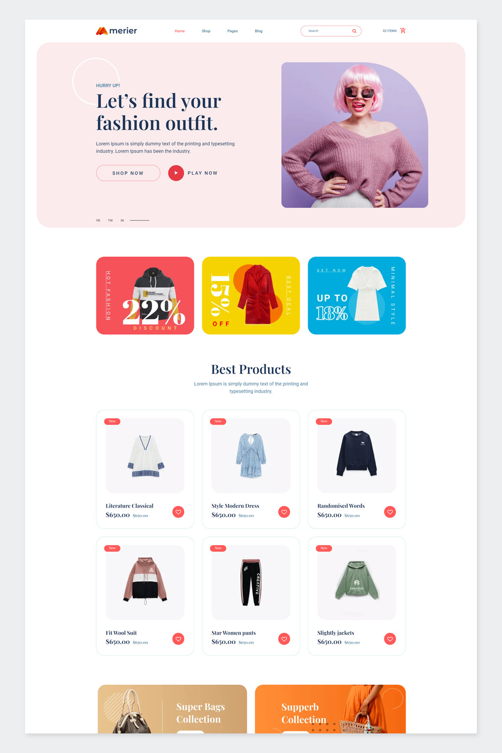 Fashion HTML Website Template