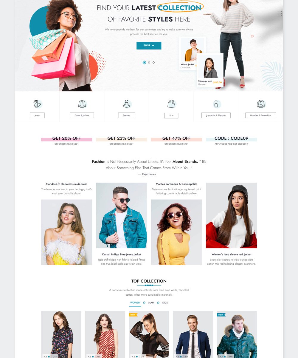 Fashion Ecommerce HTML Theme