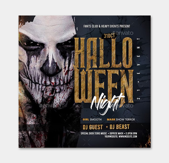 Flyer Halloween Night Party