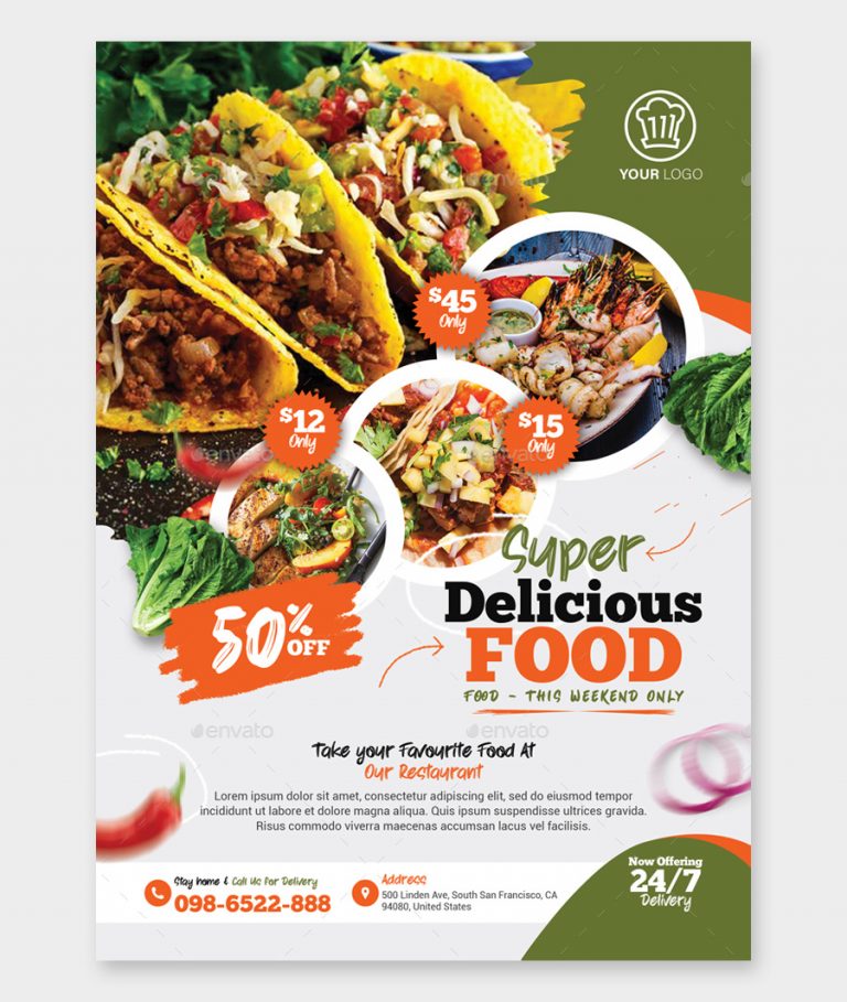 Psd Food Flyer Template Ksioks 6661