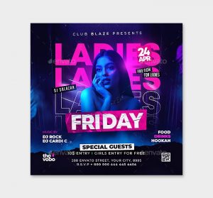 Night Club Flyer Template PSD - ksioks