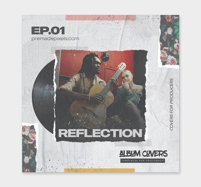 Reflection Album Cover PSD
