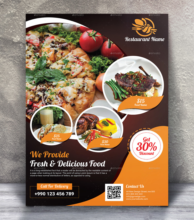 PSD Restaurant Flyer