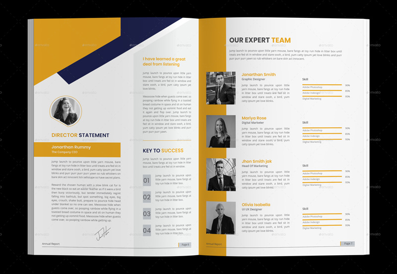 Clean Company Profile Brochure Tempate