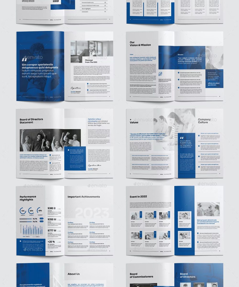 Modern Annual Report Brochure Design