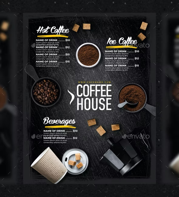 Cafe Menu Flyer Design